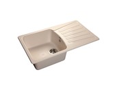 Мойка врезная с крылом GF-S 83.3х48.2 см, цвет белый, мрамор (+сифон
Мойка врезная с крылом GF-S 83.3х48.2 см, цвет белый, мрамор (+сифон