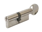

Цилиндр профильный ELEMENTIS с ручкой 40(ключ)/40(ручка), никелированный