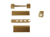 Комплект левый декоративных накладок для дерева, золото матовое (5 позиций)