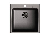 

Мойка врезная EW-G50, цвет черный, кварц (+сифон