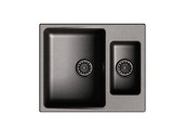 

Мойка врезная EW-G60K, цвет черный, кварц (+сифон