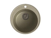 

Мойка врезная GF-QUARZ (Z08) D=480 мм, цвет песочный, кварц