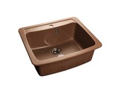 

Мойка врезная GF-S 60.5х51.5 см, цвет терракот, мрамор (+сифон)