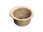 

Мойка врезная Rondo GF-R 45см, глубина 19см, цвет песочный, мрамор (+сифон)