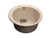 

Мойка врезная Rondo GF-R 48см, глубина 19.4см, цвет бежевый, мрамор (+сифон