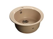 

Мойка врезная Rondo GF-R 52см, глубина 20см, цвет бежевый, мрамор (+сифон)