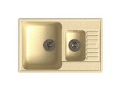 

Мойка врезная с крылом GF-QUARZ (Z21К) 74х48см, цвет бежевый, кварц