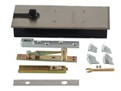 Напольный доводчик Elementis без фиксатора, комплект для алюминиевой двери 800 мм (до 80 кг)