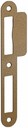 фото Планка ответная д/ригеля и защелки, для деревянной двери, овальная, бронза, левая №5 n kfv