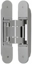 

Петля скрытая, 3D, универсальная, 190x31 мм, 120 кг, цамак/алюминий, серебро матовое