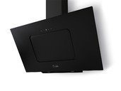 

Вытяжка наклонная LUNA 900 BLACK, ширина 900 мм, черное стекло, Черный