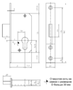 

Замок ригельный 50/PZ/F24/30, серебро